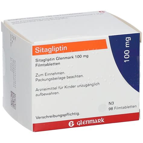 SITAGLIPTIN Glenmark 100 Mg Filmtabletten 98 St Mit Dem E Rezept Kaufen