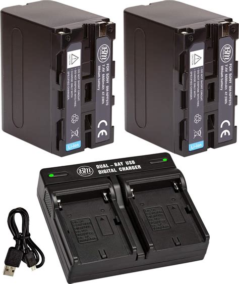 Amazon Bm Premium Np F High Capacity Batteries And Dual Bay