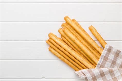 Premium Photo Italian Grissini Breadsticks Tasty Grissini Snack On