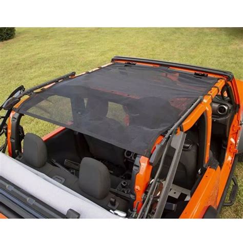 Jeep Wrangler JL türer Eclipse Bikini Top Safari Mesh Black