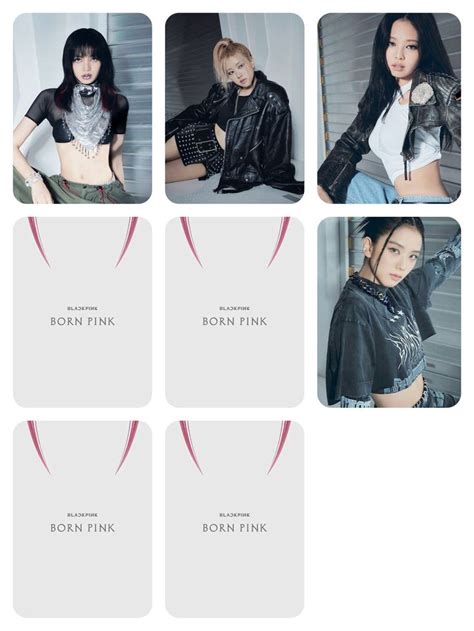 Blackpink photocard 2024 Kart şablonu Kartlar Koreli kadın oyuncular