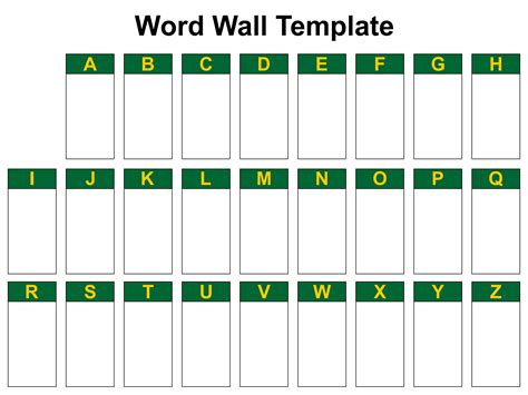 Free Editable Printable Word Wall Templates