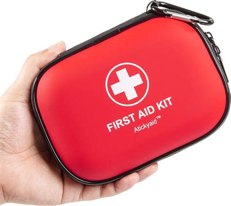 Amazon Mini First Aid Kit 120 Piece Small Waterproof Hard Shell