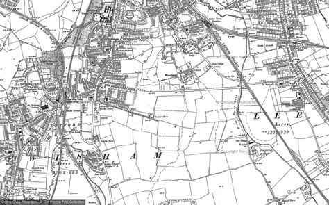historic ordnance survey map  catford