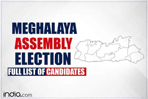 Meghalaya Assembly Election 2023 Full List Of Party Wise Candidates