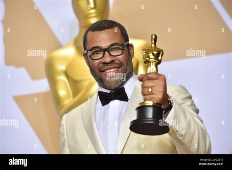 Writer Jordan Peele, winner of the Best Original Screenplay award for ...