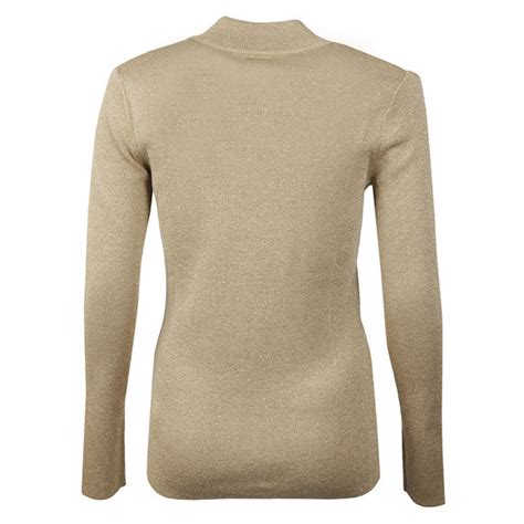 Michael Kors Solid Cut Out Mock Neck Top Oxygen Clothing