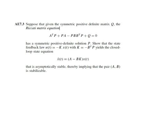 Solved Suppose that given the symmetric positive definite | Chegg.com