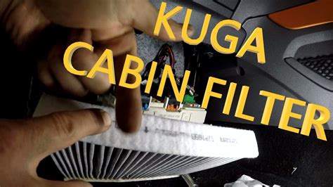 How To FORD KUGA Cabin Filter Pollen Filtre YouTube