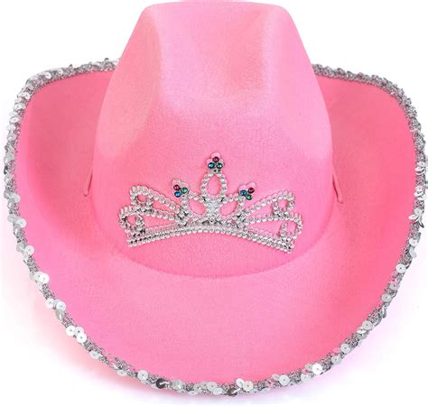 Amazon Skeleteen Pink Cowboy Hat Pink Sequin Cowgirl Princess