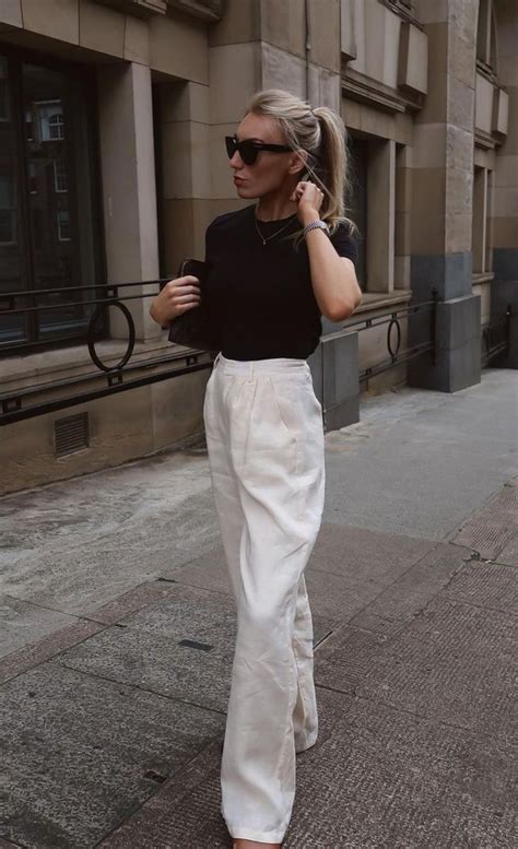 Pin By Sarah Despradel On Simply And Cute Womens White Linen Trousers