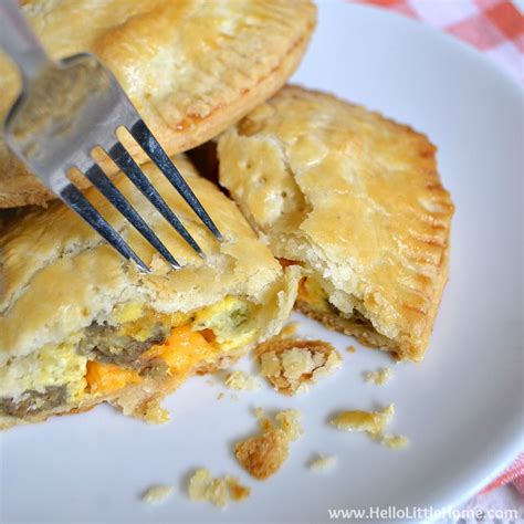 Vegetarian Sausage And Egg Hand Pies Hello Little Home