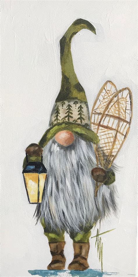 Gnome Painting Kit DIY Paint Kit Acrylic Painting Henrik Etsy