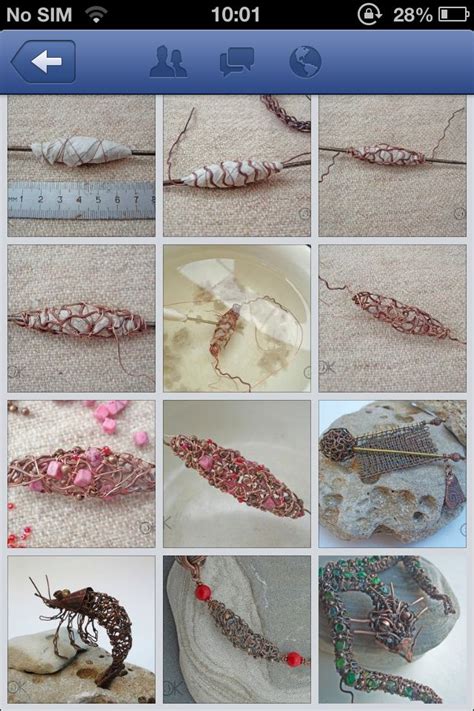 Wire bead | Beading patterns, Steampunk jewelry, Beads