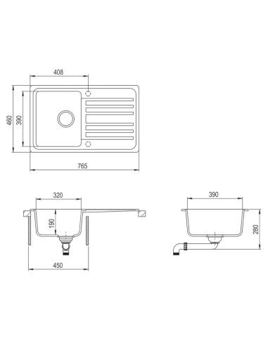 Grohe Vier A Encastrer Par Dessous K Ap En Composite