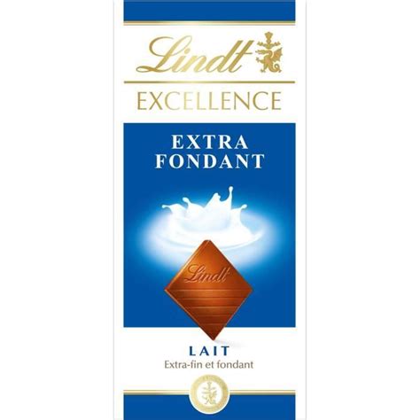 Lindt Tablette De Chocolat Au Lait Extra Fin Et Fondant G Achat