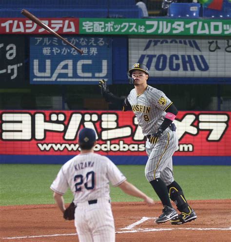 ノイジー1号2ランで先制逆転されるも延長戦で佐藤輝明1号勝ち越しソロ今季初カード初戦とる神7 6ヤ トラニュース 阪神タイガース