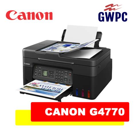 Canon Pixma G4770 Wireless Refillable Ink Tank Printer With Fax Lazada Ph