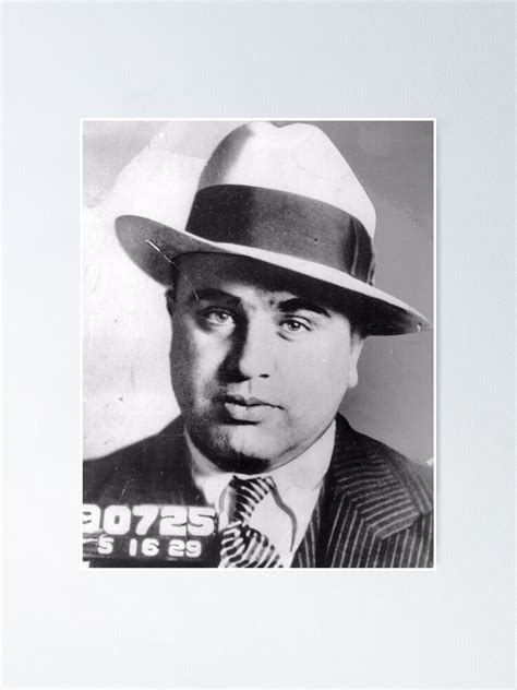 "Al Capone Mug Shot" Poster for Sale by ArtWordsApparel | Redbubble