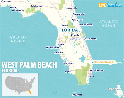 West Palm Beach Map Florida | Beach Map