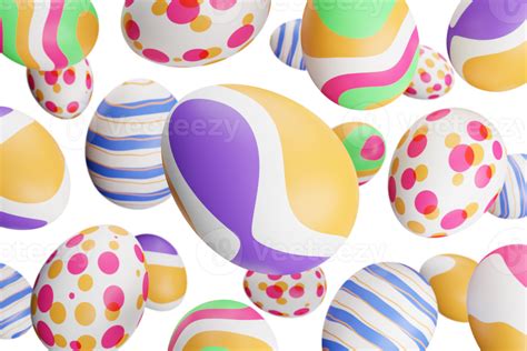 Easter Egg Falling 3d Render Illustration 18243942 Png