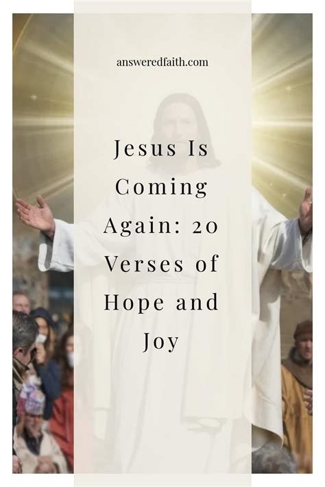 Jesus Is Coming Again: 20 Verses of Hope and Joy