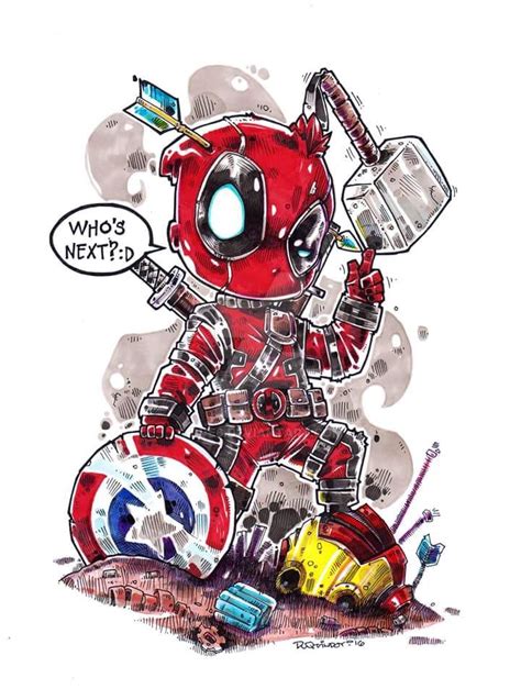 Chibi Deadpool By Dve6 On Deviantart