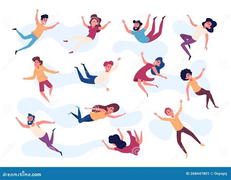 People Falling Down Stumbling And Slipping Vector Set Cartoondealer