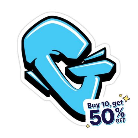 "Graffiti Letter G (Blue)" Sticker for Sale by NameGraffiti | Graffiti ...