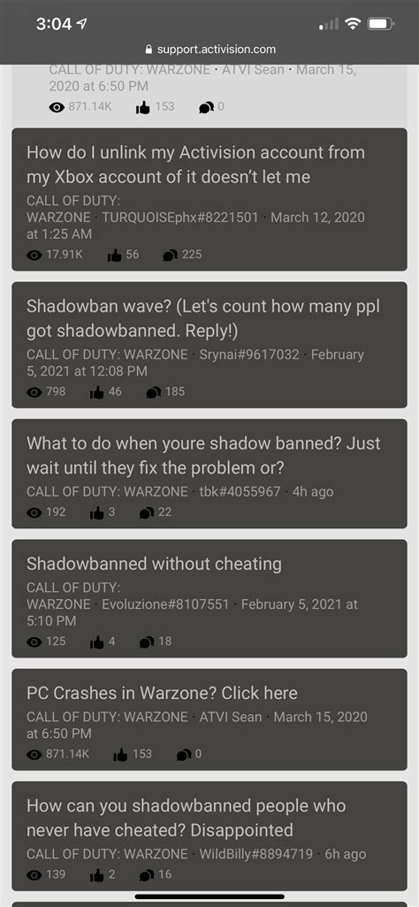 Many have been falsely shadow-banned!! Please fix : r/Warzone