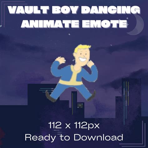 Fallout Vault Boy Animated Emote For Twitch And Discord Twitch Emotes