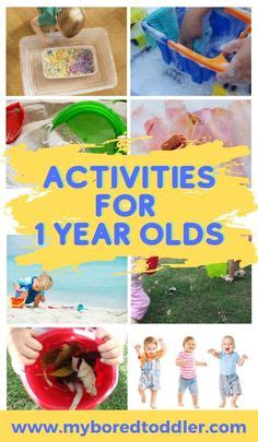 Are you looking for easy activities for 1 year olds? This is such a fun ...