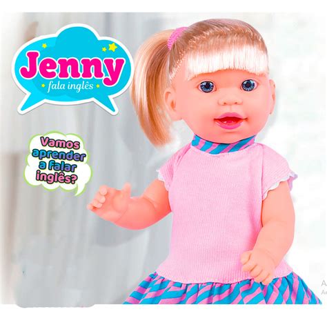 Boneca Jenny Que Fala Inglês aprendendo brincando Rivfestas itens