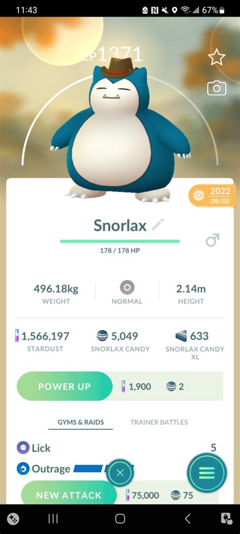 Trading Non Shiny Cowboy Hat Snorlax Etsy