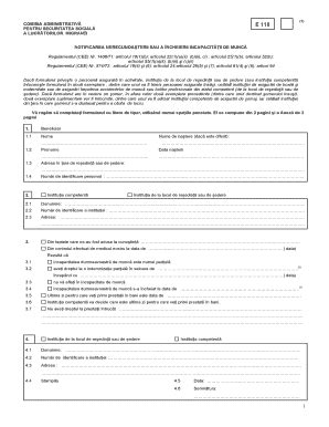 Fillable Online Form E Pdf Casa Na Ional De Asigur Ri De S N