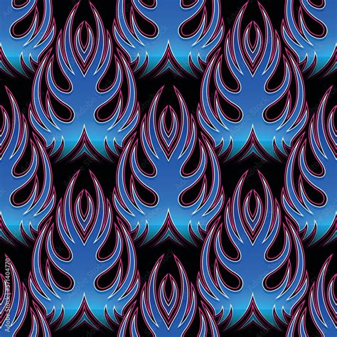 Flames wallpaper design vector image. Repeating fire flame background ...