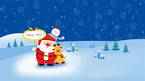 🔥 [50+] Merry Christmas Cartoon Wallpapers | WallpaperSafari