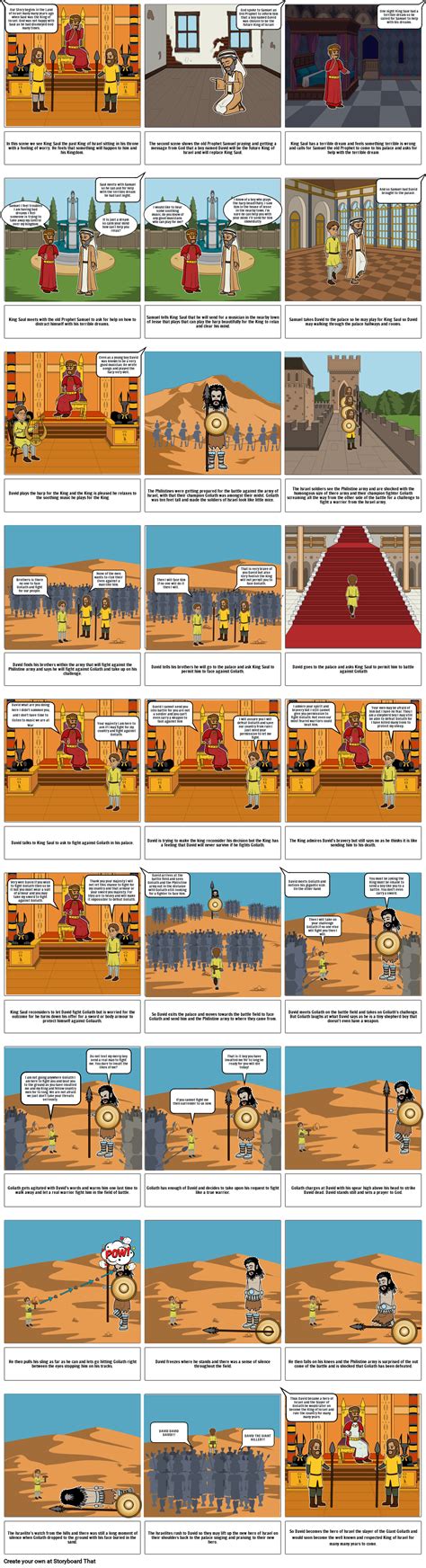 David Versus Goliath Comic Strip Storyboard By A36aa3f1