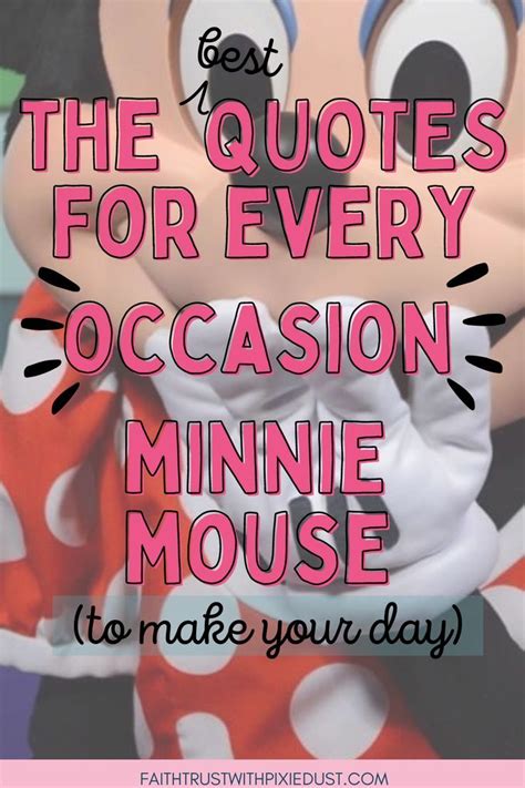 The Best Quotes For Every Occasion Minnie Mouse Artofit