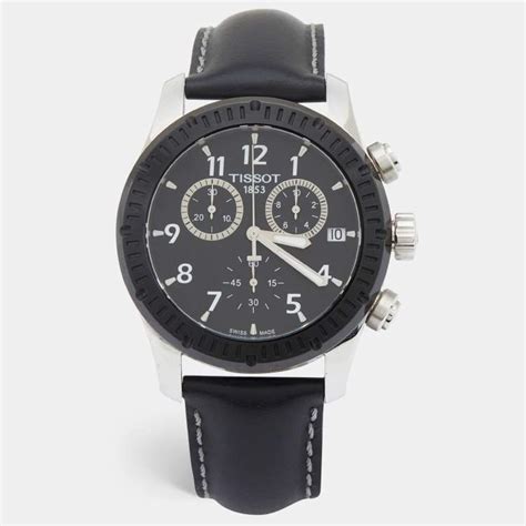 Tissot Black Stainless Steel Leather V T Men S