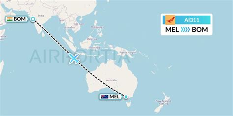 AI311 Flight Status Air India Melbourne To Mumbai AIC311