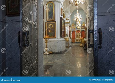 Interior of the Orthodox Holy Spirit Cathedral Stock Image - Image of ...