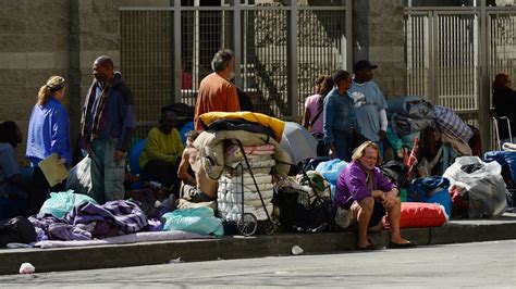 L A Puts Chronically Homeless In The Front Of Housing Line Npr