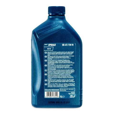 1 Liter original Shell Spirax S5 ATE 75W-90 Getriebeöl 5011987176249 GL ...