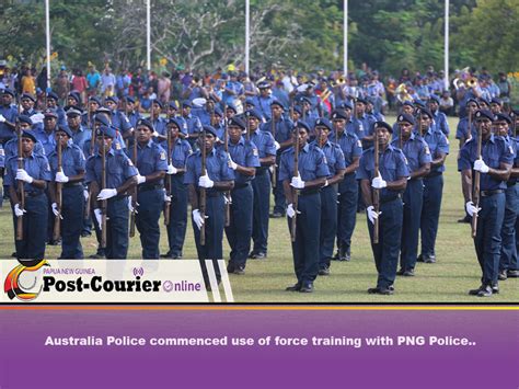 Australia Police Commenced Use Of Force Training With Png Police Post