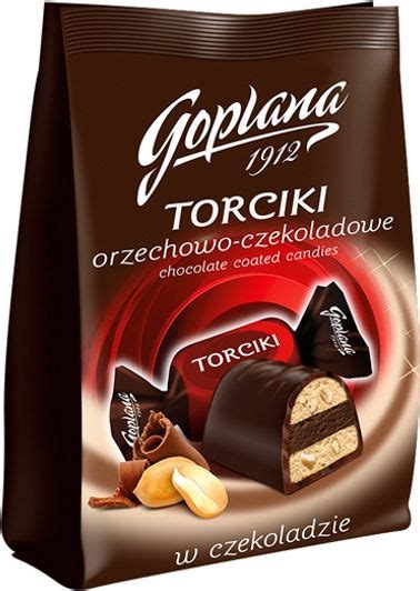 Goplana G Torciki Orzechowo Czekoladowe Cukierki W Czekoladzie