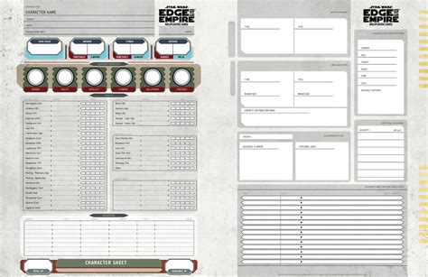 Star Wars Character Sheet Fillable