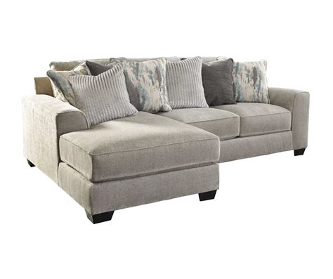 Signature Design By Ashley Ardsley Gray Sectional with Left-Facing ...