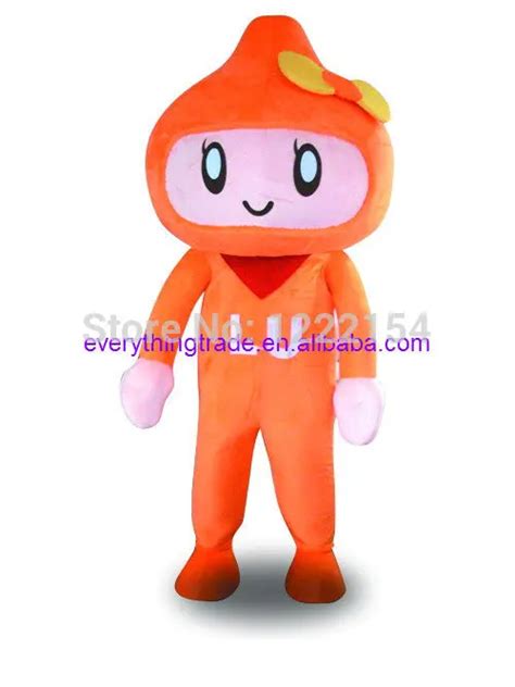 New Arrival 2017 Cartoon Character Adult Cute Orange Doll Mascot Fancy