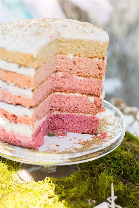 Diy Vegan Gluten Free Ombre Naked Cake The Love Designed Life